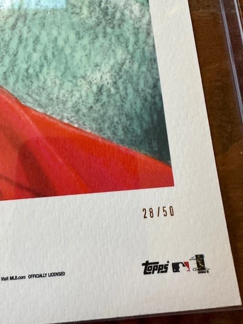 2019 Topps Transcendent VIP Shohei Ohtani by Mayumi Seto Lithograph 8x10 28/50 - Image 3 of 3