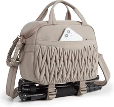 Camera Sling Bag, Portable Small Camera Bags for Photographers with Tripod Holde