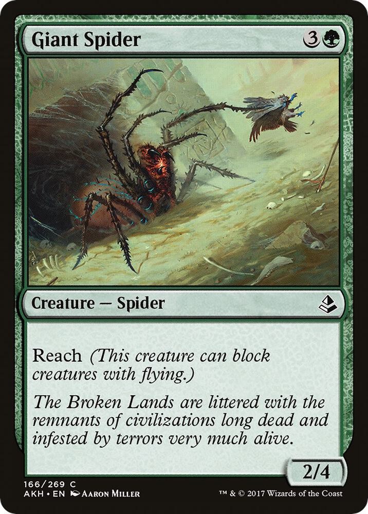 Giant Spider 166 Common Amonkhet Magic: The Gathering Near Mint