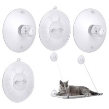 4 Pieces Cat Window Perch Suction Cup, Powerful Cat Window Bed Seat Replaceme...