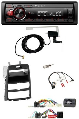 Pioneer 1DIN MP3 DAB USB Lenkrad Autoradio für Hyundai Genesis 2010-2013 schwarz