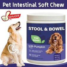Pet Intestinal Soft Chew, Stool  Bowel for Dogs with Pumpkin NEW