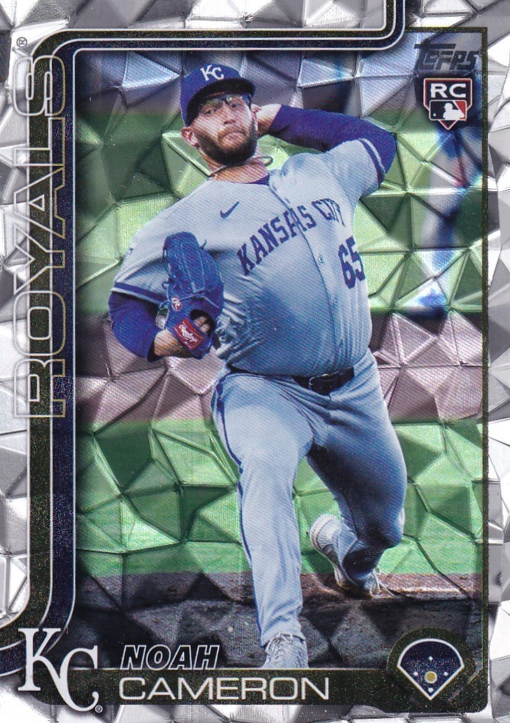 NOAH CAMERON TOPPS UPDATE ROOKIE SILVER DIAMANTE FOIL RC ROYALS #US-65 2025 25