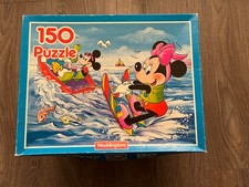 Waddingtons Disney Mickey & Minnie 150 Piece Jigsaw Complete & Good Condition