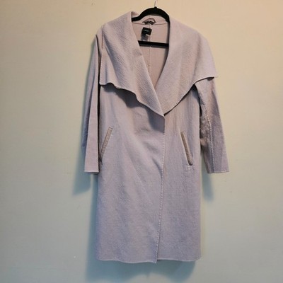 Mackage Montreal Luxury Wrap Wool Coat Women's Size L Color Mineral Light Mauve