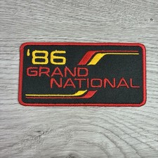 1986 Buick Grand National Patch 86 Gn Iron On Sew On Embroidered Black Red