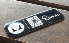 Herman Miller / Eames Office - Etiqueta metálica 3D genuina para mesa / silla - Insignia