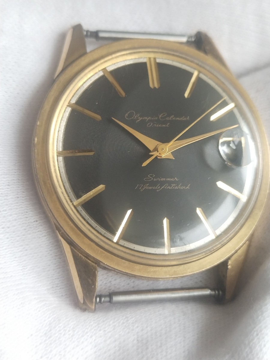 suuup様オーダー Vtg Orient Olympia Calendar Swimmer T99824 17j Japan 60-s Serviced