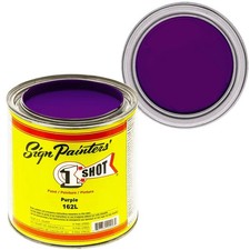 1 Shot Lettering Enamel Purple 162L   4oz Pinstriping Paint