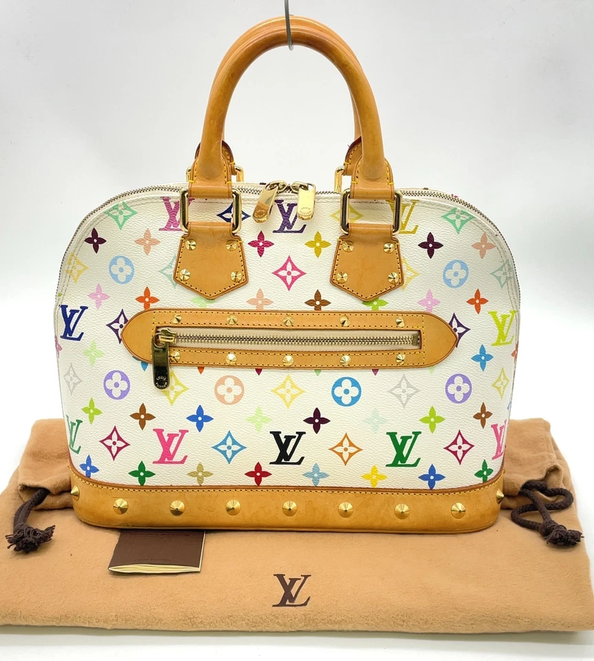 Auth Louis Vuitton Monogram Multicolor Alma M92647 Handbag W/Dustbag SK100688 - Image 2 of 4