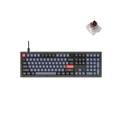 Keychron V6 Wired Custom Mechanical Keyboard Knob Version, Full-Size QMK/VIA ...