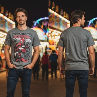 Marvel Deadpool Sure Yeah Whatever Gray T Shirt Men s Medium 38-40
