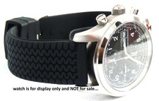 Cinturino orologio gomma 22mm battistrada pneumatico impermeabile per Hamilton Khaki Field