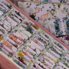 UPAFEXXI-Laminated Bible Tabs for Women and Men Gold Foil Embossed Pink