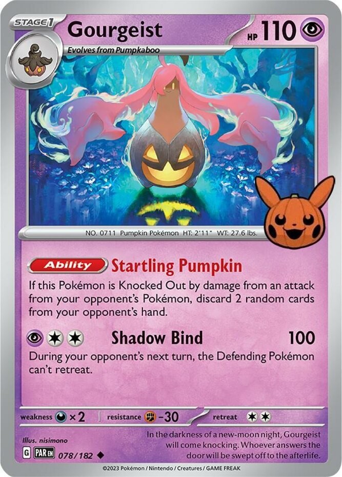Gourgeist - 078/182 - Uncommon (Trick or Trade 2024) - Near Mint