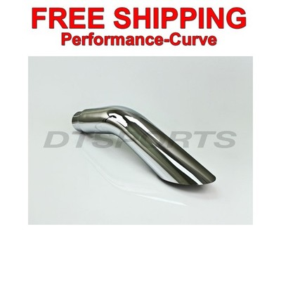 Diesel Exhaust Chrome Bull Horn Stack 5'' ID x 6'' - 36'' Long - CM-506036BH