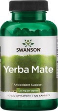 Swanson Yerba Mate 4:1 Energy Vitality Support 125 Milligrams 120 Capsules