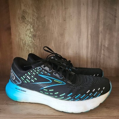 Brooks Glycerin 20 Road Running Sneakers Black Blue Mens 10