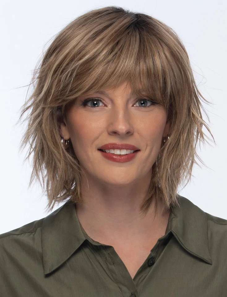 Peluca HOLLIS de ESTETICA, ¡TODOS LOS COLORES! Heat-Friendly, Mono Top, NUEVO Foto 2 de 4