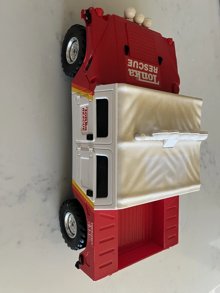 Vintage 2000 Tonka Hummer Fire Rescue Toy Truck Lights Sounds Talks Hasbro 13" - Image 2 of 4