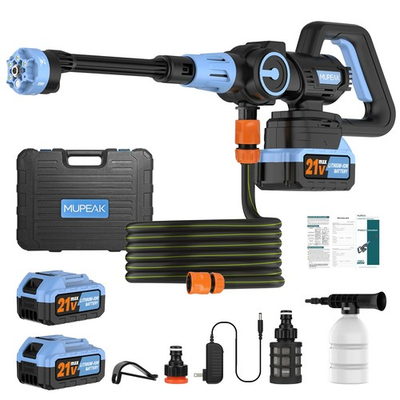 #ad 21V Portable Pressure Washer 1500PSI Blue 2 Batt $229.66