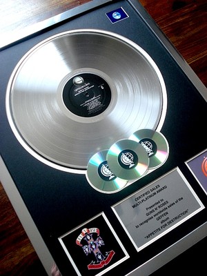 Guns'n'Roses Plutinum Disc.額装品