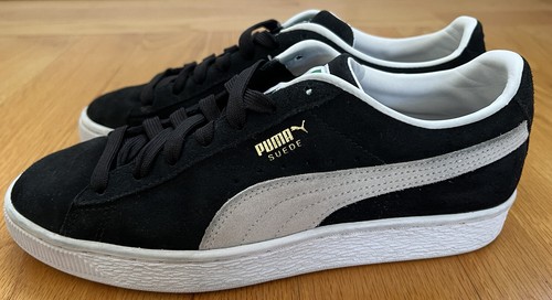 Puma Suede Classic 21 Shoes Black White 