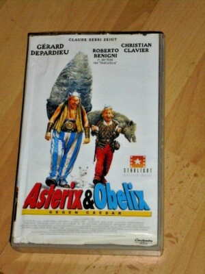 Asterix & Obelix GEGEN CAESAR- VHS VIDEO mit Gerard Depardieu