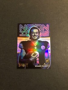 2022 Panini Select Neon Icons Silver Prizm Kenny Pickett #NI-11 Rookie RC