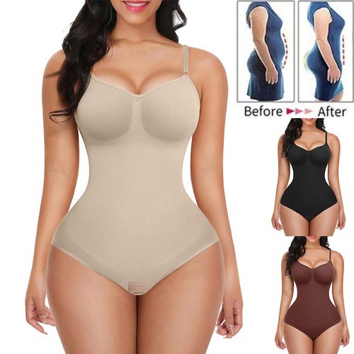 Womens Full Body Shaper Shapewear Seamless Firm Tummy Control Slimming  Bodysuit | eBay