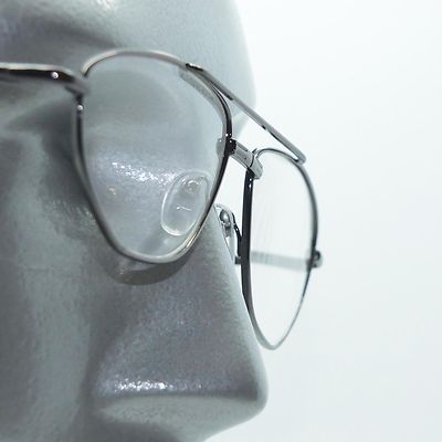 Hi Tech Aviator Reading Glasses Gray Wire Metal Frame Springe Hinge +1.50 Lens
