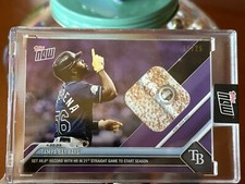Randy Arozarena RAYS 2023 TOPPS NOW 21 HR RECORD  BASE 19/25 PURPLE 168B