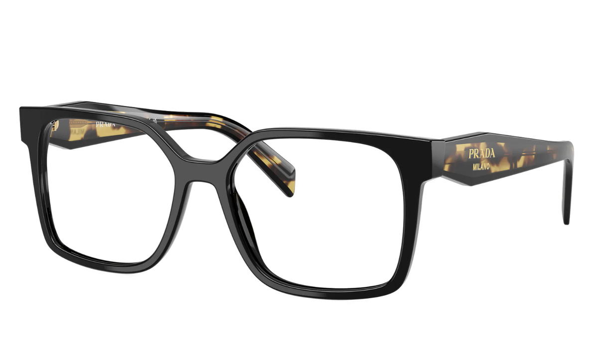 New PRADA Eyeglasses VPR B03 389-1O1 54-17 140 Shiny Black