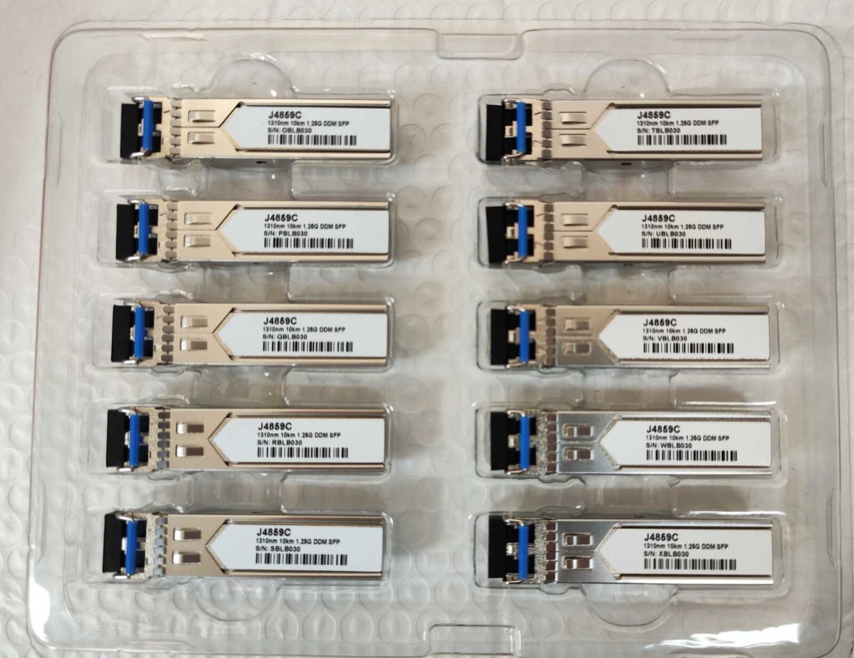 Lot of 10pcs J4859C-1000Base-LX SFP 1310nm 10km (Compatible with