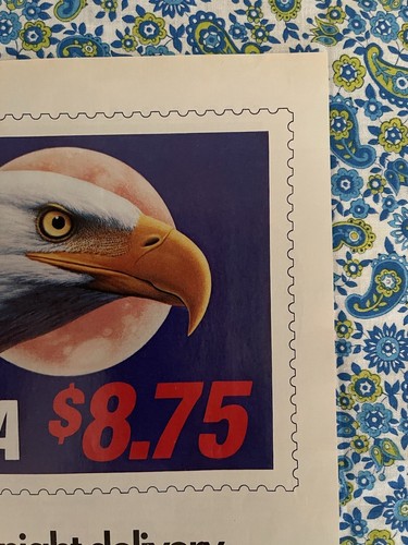 Vintage 1988 USPS United States Postal Service Express Mail Print Ad Eagle - Picture 3 of 7