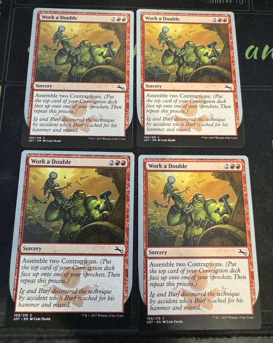 Work a Double X4 Unstable Magic the Gathering MTG