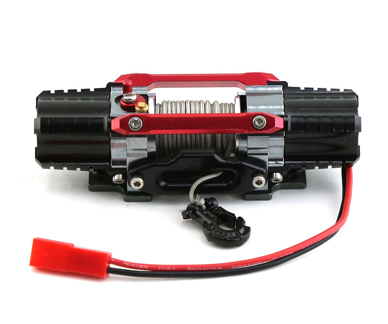 Realistic Alloy Machined Twin Motor Winch Kit for 1/10 Scale