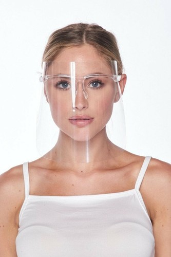 ✅10 Protector Facial Transparente Protección de Seguridad con Gafas Reutilizable Lavable - Imagen 2 de 7