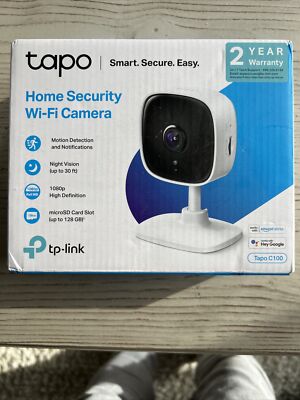 TP-Link Tapo Home Security Wi-Fi Camera C100  New