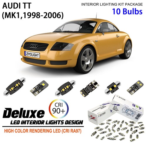Audi TT Innenraumbeleuchtung SMD LED Innenraumbeleuchtung Audi TT 8N Xenon Weiss Xenon Weiß Innenlicht