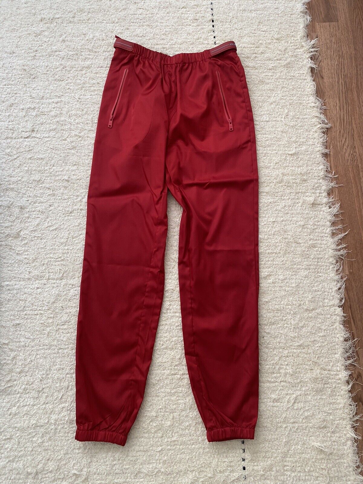 Prada Women's Nylon Red Pants/Joggers eBay