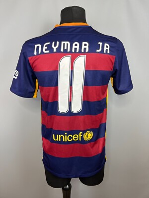 BARCELONA 2015 2016 NEYMAR JR HOME SHIRT FOOTBALL SOCCER JERSEY