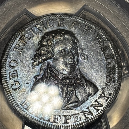 1790 Great Britain Condor Token DH-953a Pcgs Ms62 Brown Lovely Eye Appeal Nice - Picture 10 of 15