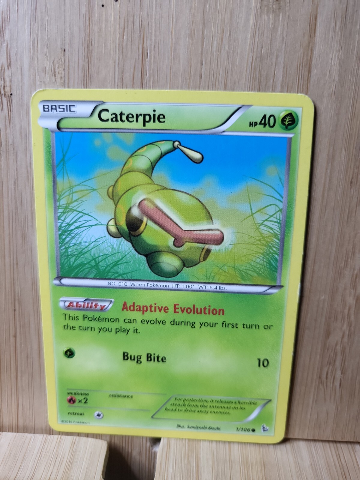 CATERPIE🏆1/106 FLASHFIRE (Genuine) Pokemon Card🏆