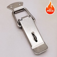 130x27mm Toolbox Chest Box Spring Loaded Straight Loop Toggle Catch Latch Hasp