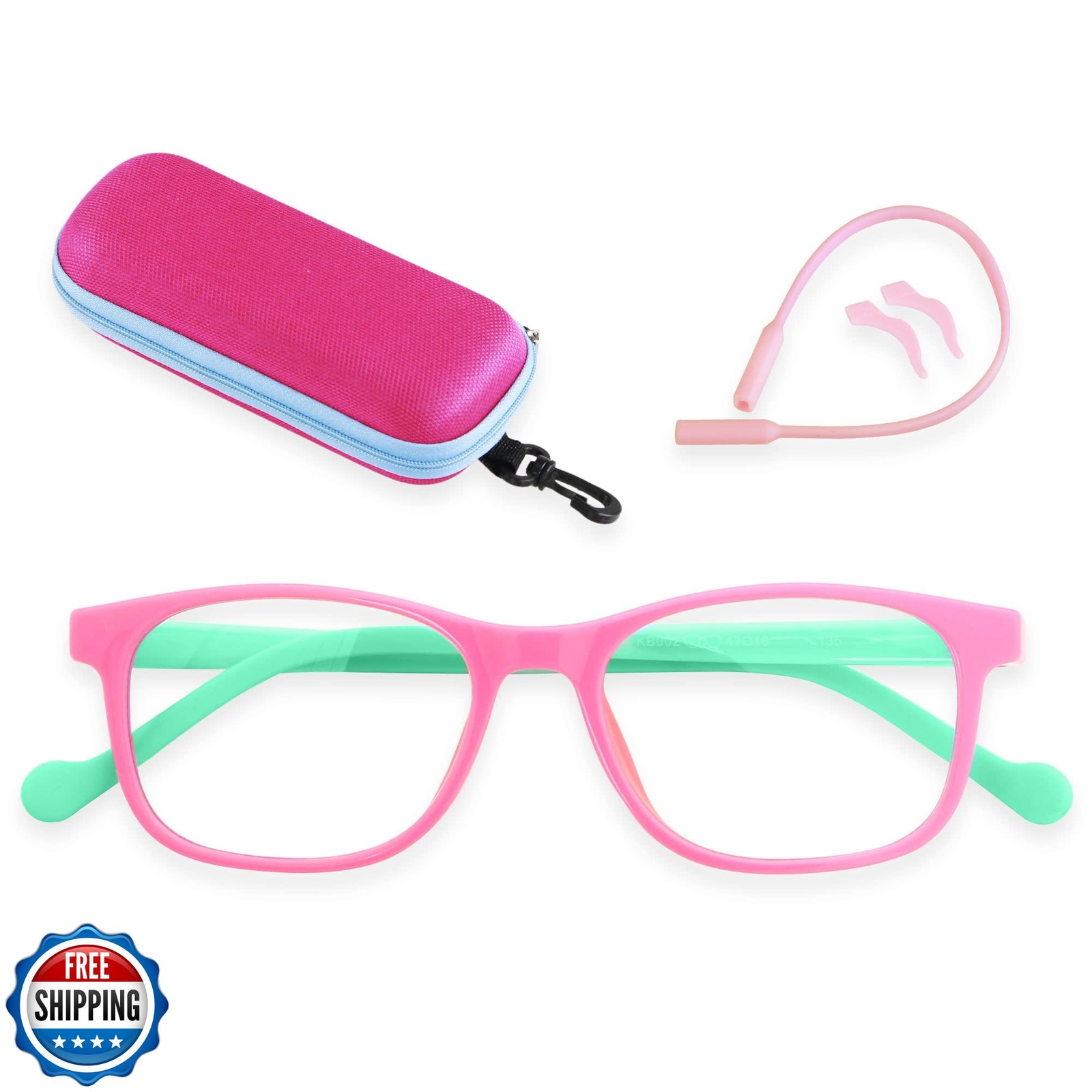 ANDWOOD Kids Blue Light Blocking Glasses for Gaming & Computers Age 3+ Boys Girls-image