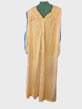 VTG Rosa Puleo-Szule by Lily of France Ivory Nylon  Lace Nightgown Robe SZ L