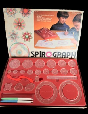 Vtg Kenner Spirograph in Box Circa 1975 No. 14210 Children's Art Toy Design Nice