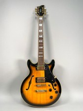 Jay Turser Jt134dc Semi Hollow Sunburst 339 Style Electric Guitar Mik