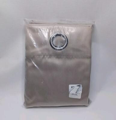 Sun Zero Oslo Stone Color Grommet Curtain Panel 52'' x 54'' New